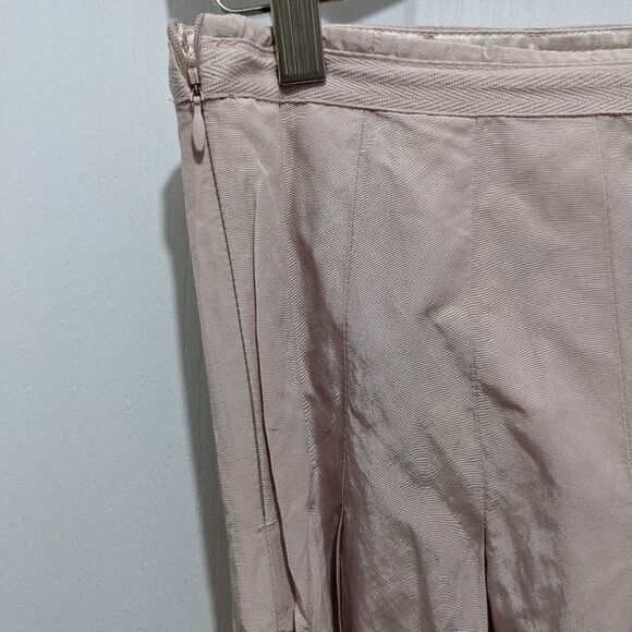 CABI pink pleated a line skirt Dusty rose size 6 @C - Picture 3 of 6